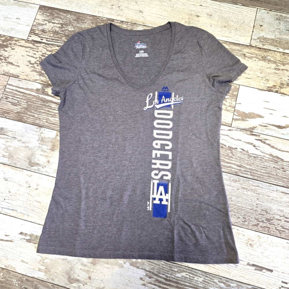Los Angeles Dodgers Majestic Women's T-Shirt Size Large